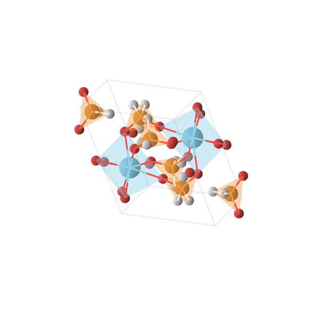 Crystal structure of H16La2O14P6 (triclinic, P-1 (No. 2))
