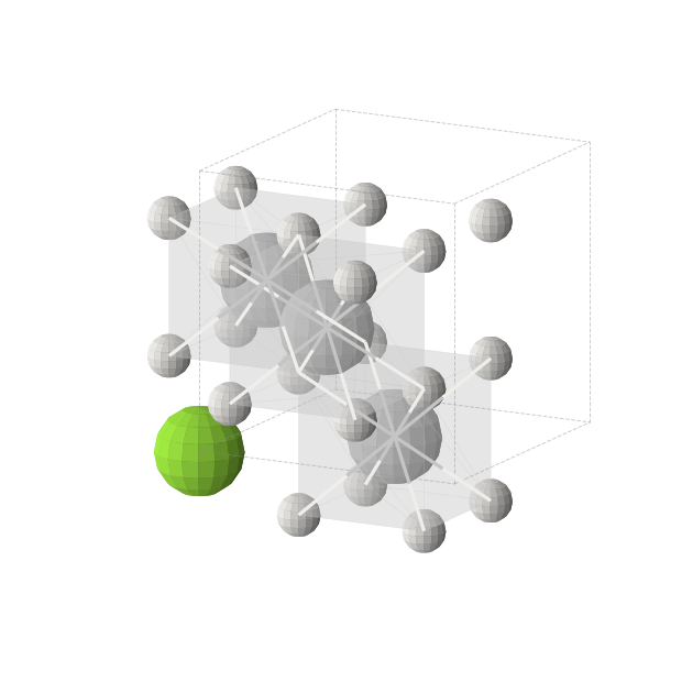 Crystal structure of MgTi3H8 (cubic, Pm-3m (No. 221))
