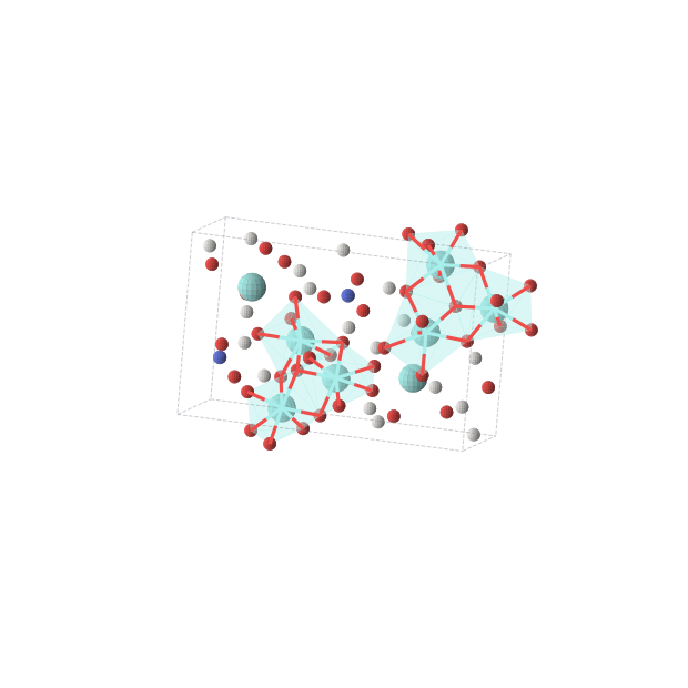 Crystal structure of H18N2O26Y8 (monoclinic, P21 (No. 4))