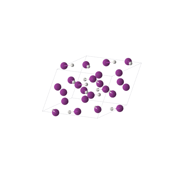 Crystal structure of HI (monoclinic, C2/c (No. 15))
