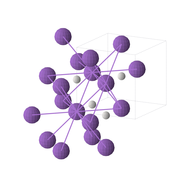 Crystal structure of KH (cubic, Fm-3m (No. 225))