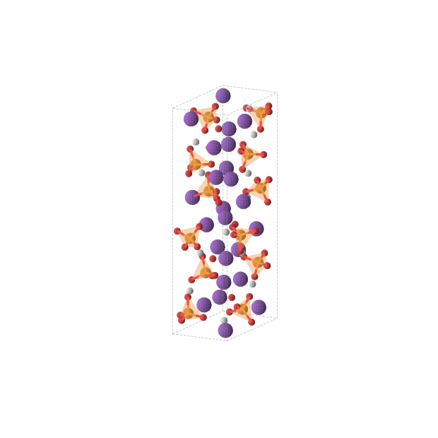Crystal structure of H12K24O48P12 (orthorhombic, Pna21 (No. 33))