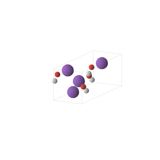 Crystal structure of KHO (orthorhombic, Cmc21 (No. 36))