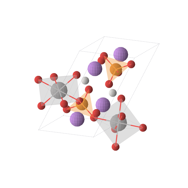 Crystal structure of Li2VPHO5 (triclinic, P-1 (No. 2))