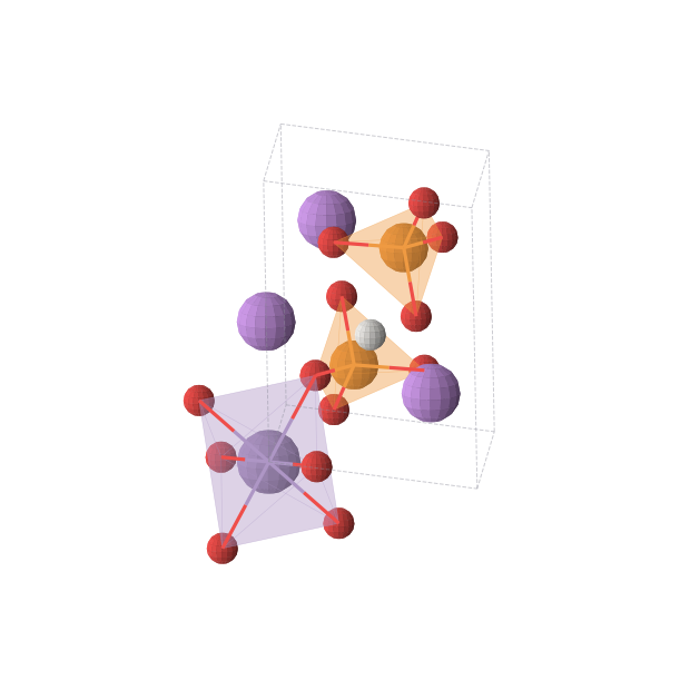 Crystal structure of Li3MnP2HO8 (triclinic, P-1 (No. 2))