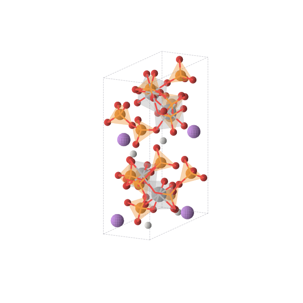 Crystal structure of LiVP3HO10 (orthorhombic, Pca21 (No. 29))