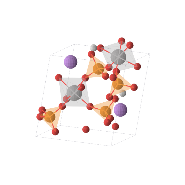 Crystal structure of LiVP2HO8 (monoclinic, Pc (No. 7))