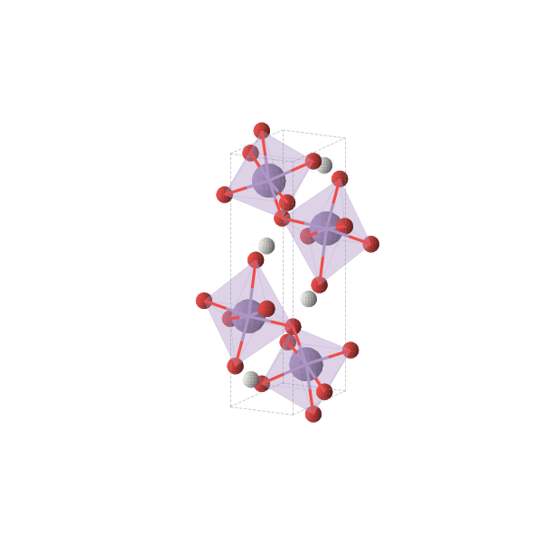 Crystal structure of MnHO2 (orthorhombic, Pnma (No. 62))