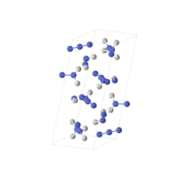 Crystal structure of HN (monoclinic, P21/c (No. 14))