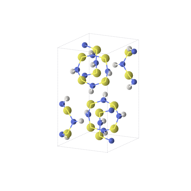 Crystal structure of HSN (orthorhombic, Pnma (No. 62))