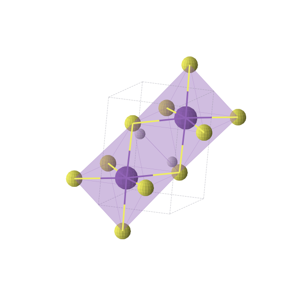 Crystal structure of RbHS (monoclinic, P21/m (No. 11))