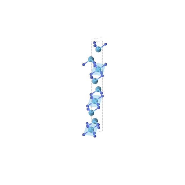 Crystal structure of Hf3N2 (trigonal, R-3m (No. 166))