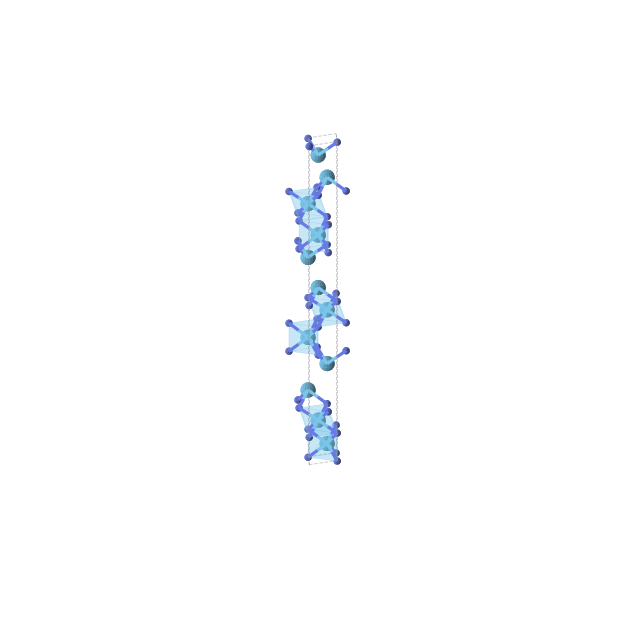 Crystal structure of Hf4N3 (trigonal, R3m (No. 160))