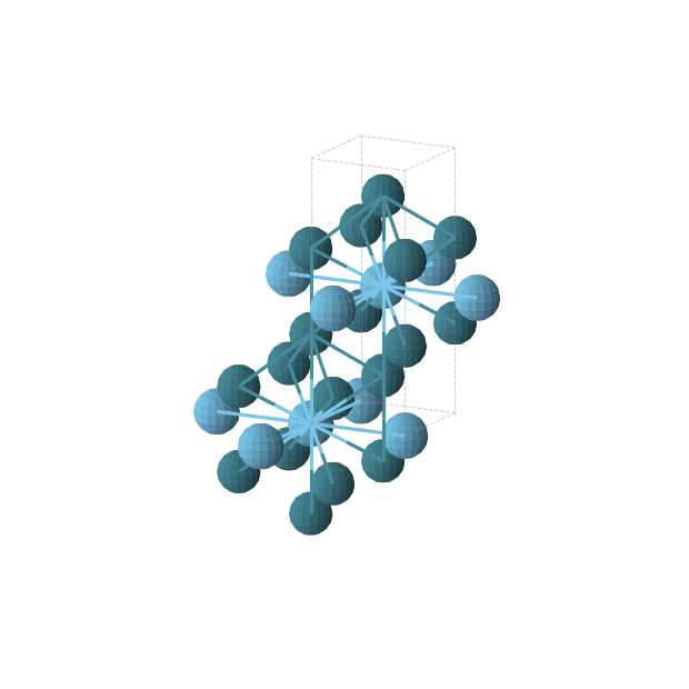 Crystal structure of HfPd2 (tetragonal, I4/mmm (No. 139))
