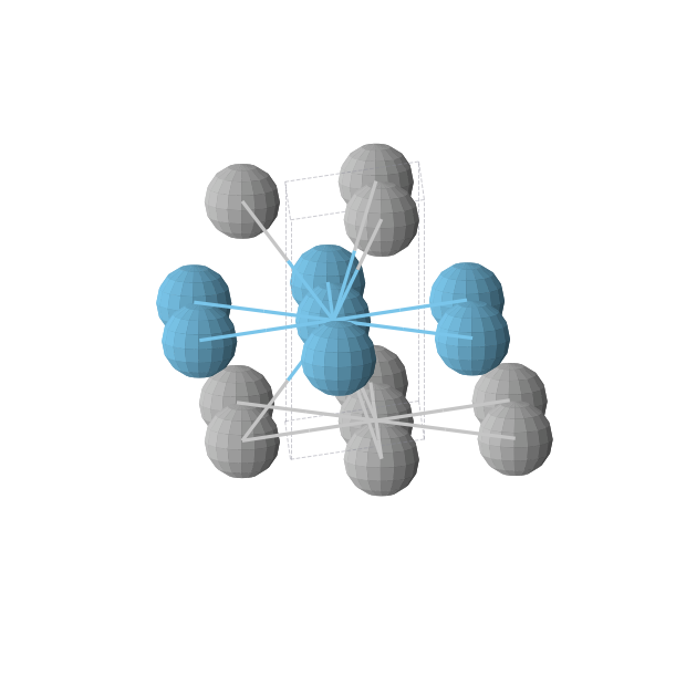 Crystal structure of HfTi (hexagonal, P-6m2 (No. 187))