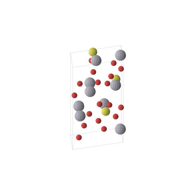 Crystal structure of Hg3SO6 (trigonal, P31 (No. 144))