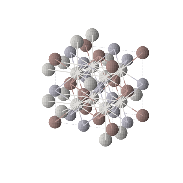 Crystal structure of HgInSc2 (cubic, Fm-3m (No. 225))