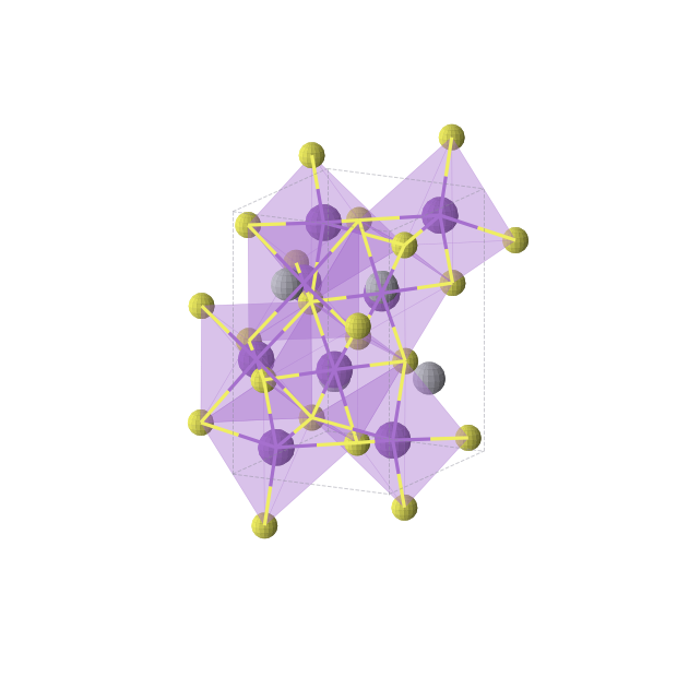 Crystal structure of Hg4K8S8 (orthorhombic, Pbcm (No. 57))