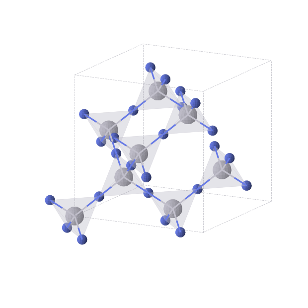 Crystal structure of HgN2 (cubic, Fd-3m (No. 227))