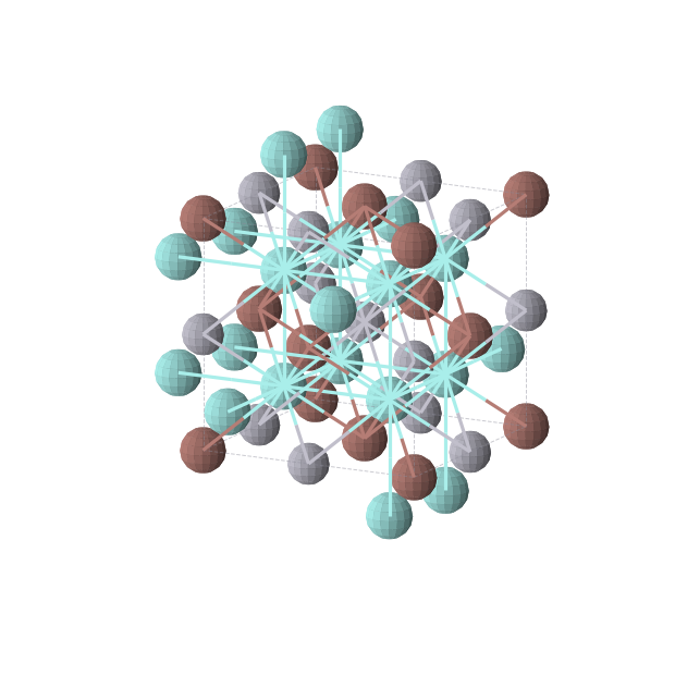Crystal structure of Hg1Tl1Y2 (cubic, Fm-3m (No. 225))