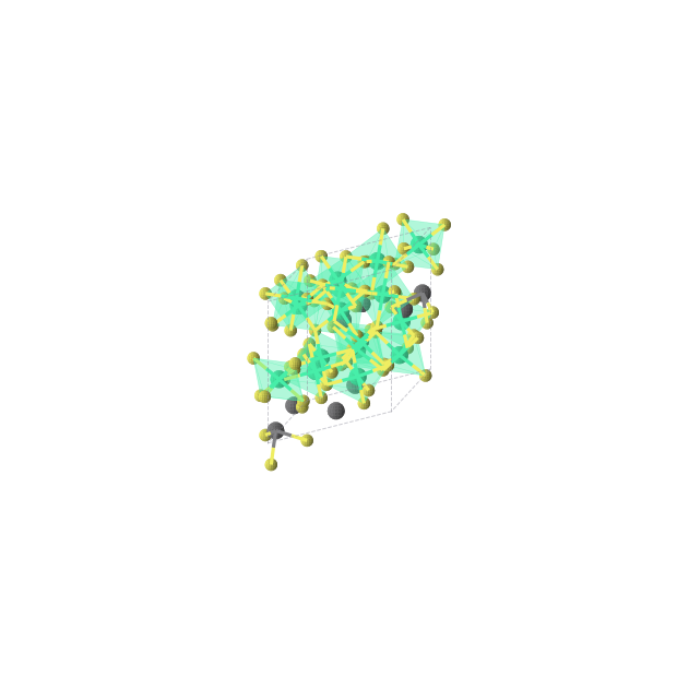 Crystal structure of Ho8Pb4S16 (orthorhombic, Cmc21 (No. 36))