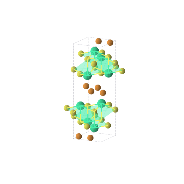 Crystal structure of HoPS (orthorhombic, Pnma (No. 62))