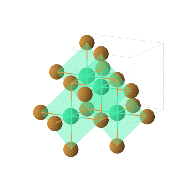 Crystal structure of HoTe (cubic, Fm-3m (No. 225))