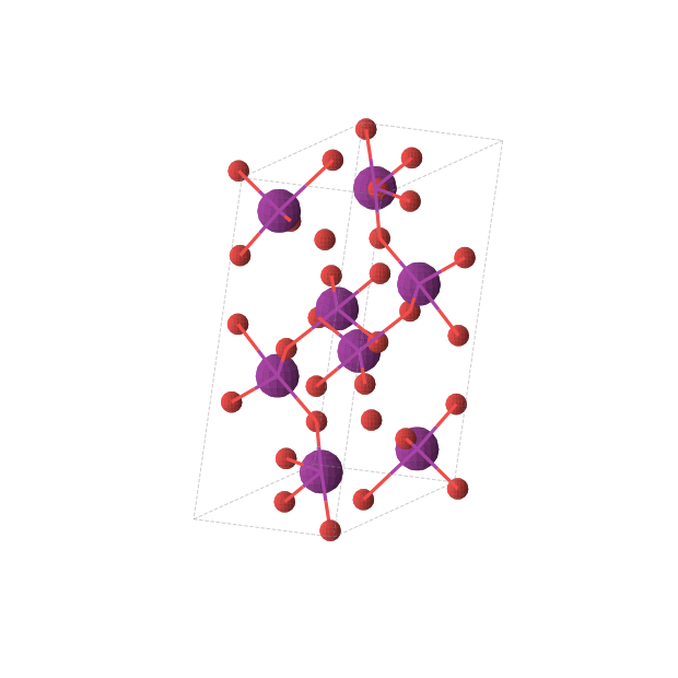 Crystal structure of I2O5 (monoclinic, P21/c (No. 14))