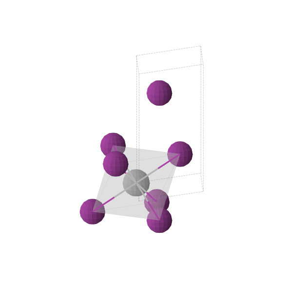 Crystal structure of VI2 (trigonal, P-3m1 (No. 164))