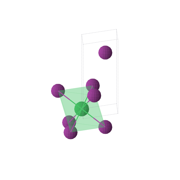 Crystal structure of YbI2 (trigonal, P-3m1 (No. 164))