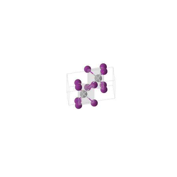 Crystal structure of VI3 (hexagonal, P63/mmc (No. 194))