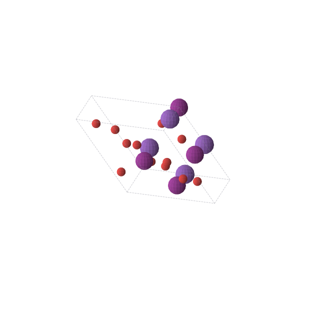 Crystal structure of KIO3 (triclinic, P1 (No. 1))