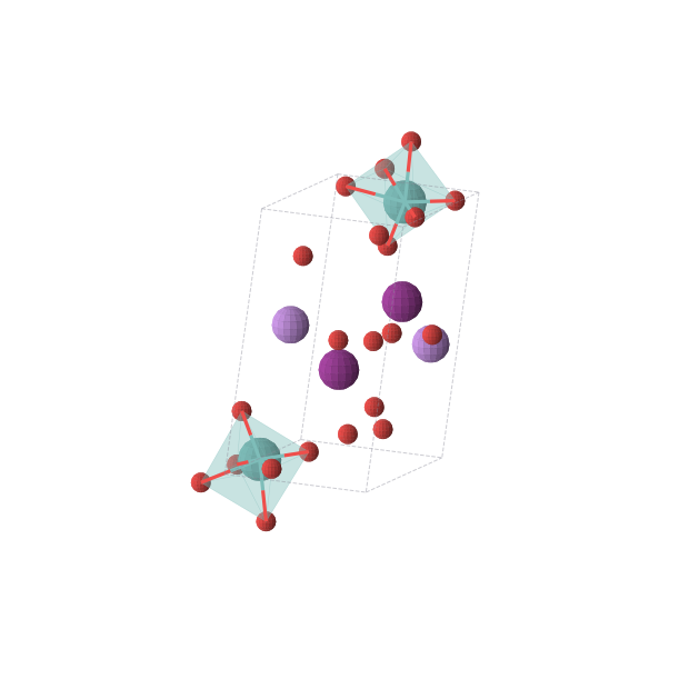 Crystal structure of I2Li2Mo2O12 (monoclinic, P21 (No. 4))