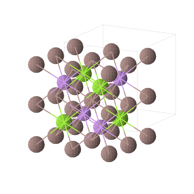 Crystal structure of LiMgIn2 (cubic, Fm-3m (No. 225))