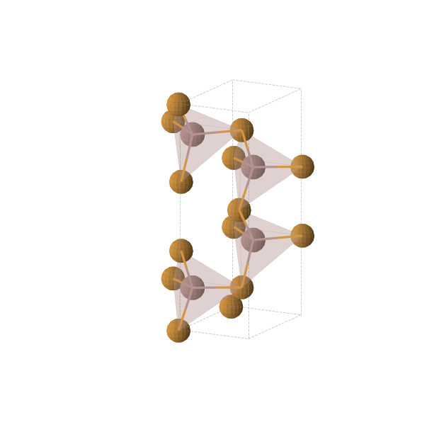 Crystal structure of In2Te3 (orthorhombic, Imm2 (No. 44))