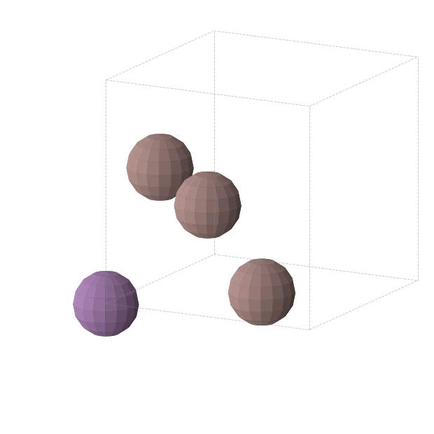 Crystal structure of In3Sb (cubic, Pm-3m (No. 221))