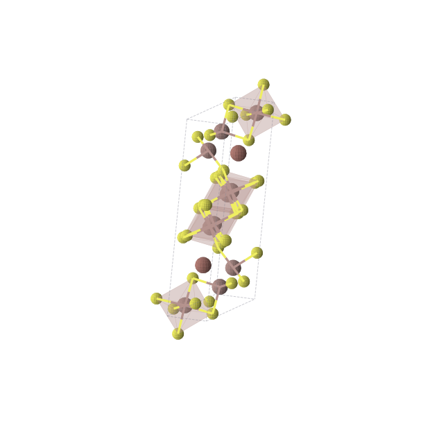 Crystal structure of TlIn5S7 (monoclinic, P21/m (No. 11))