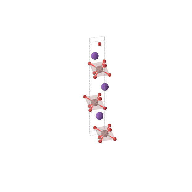 Crystal structure of InKO2 (trigonal, R-3m (No. 166))