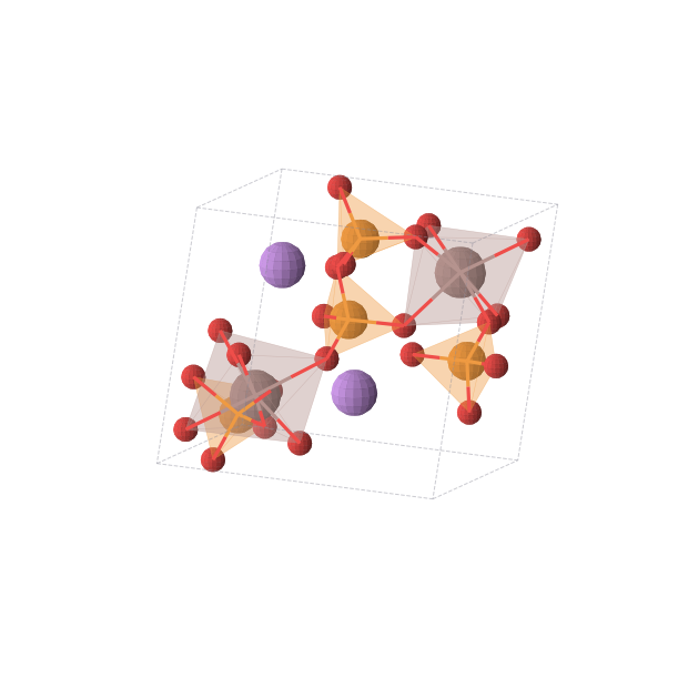 Crystal structure of In2Li2O14P4 (monoclinic, P21 (No. 4))