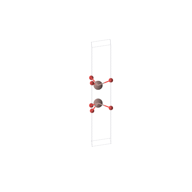 Crystal structure of InO (hexagonal, P-6m2 (No. 187))