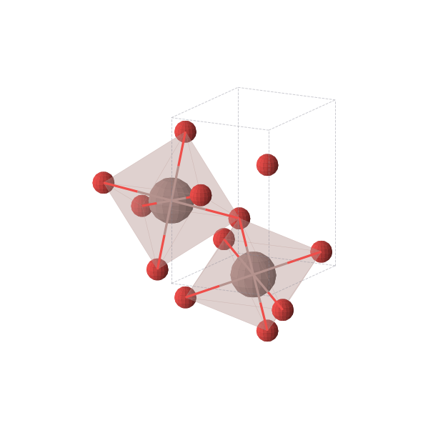 Crystal structure of InO2 (orthorhombic, Pnnm (No. 58))