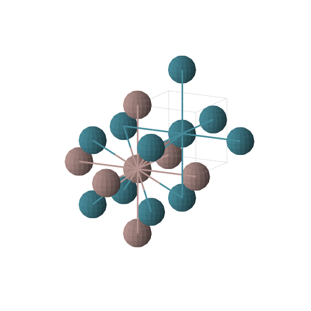 Crystal structure of InPd (cubic, Pm-3m (No. 221))