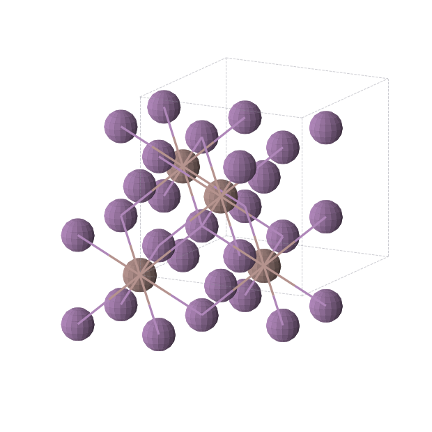 Crystal structure of InSb3 (cubic, Fm-3m (No. 225))