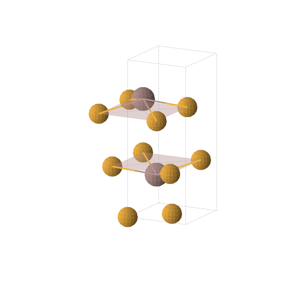 Crystal structure of InSe2 (tetragonal, P4/nmm (No. 129))