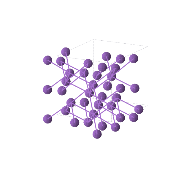 Crystal structure of K (orthorhombic, Cmce (No. 64))