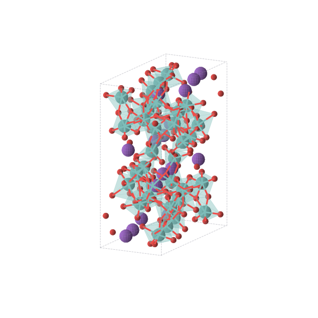 Crystal structure of K4Mo8O26 (orthorhombic, Pbca (No. 61))