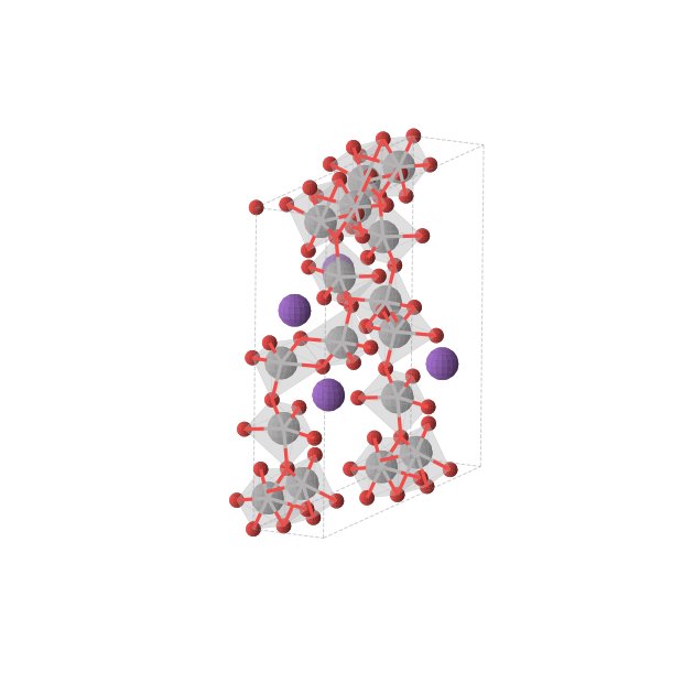 Crystal structure of K2O21V8 (monoclinic, C2/m (No. 12))
