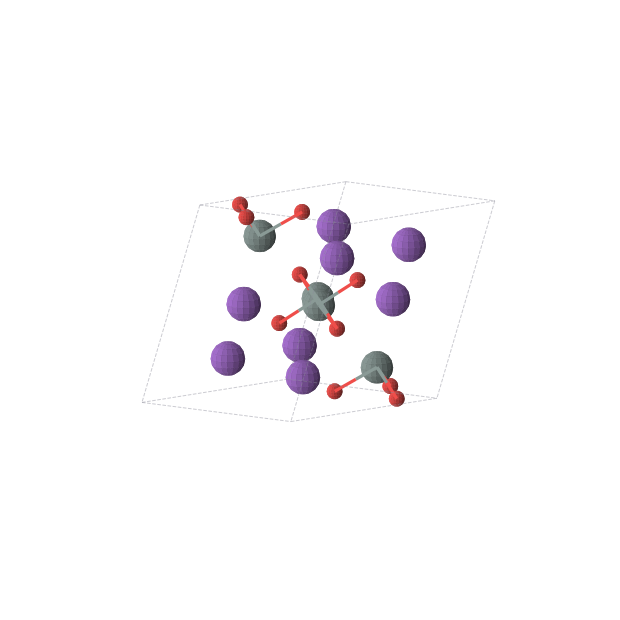 Crystal structure of K2SnO2 (triclinic, P-1 (No. 2))