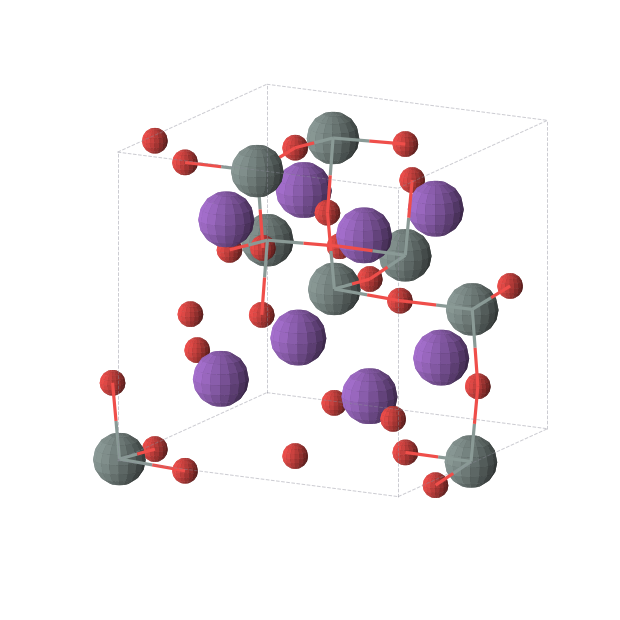 Crystal structure of K2Sn2O3 (cubic, I213 (No. 199))