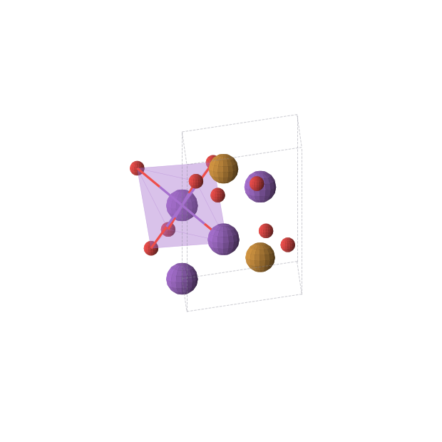 Crystal structure of K2TeO3 (trigonal, P-3 (No. 147))